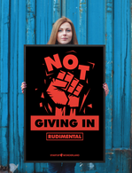 Not Giving in Framed photo paper poster 24x36(in)