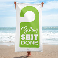Getting Shit Done Beach Towel